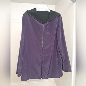 Purple Long Reversible Jacket